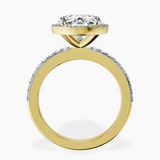 10kt Yellow Gold Lumina Halo Lab Diamond Eternity Ring side right image one