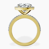 10kt Yellow Gold Lumina Halo Lab Diamond Eternity Ring side right image one