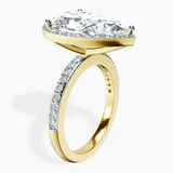 14kt Yellow Gold Lumina Halo Lab Diamond Eternity Ring standing product image one