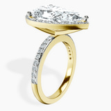 18kt Yellow Gold Lumina Halo Lab Diamond Eternity Ring standing product image one