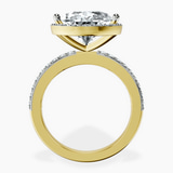 18kt Yellow Gold Lumina Halo Lab Diamond Eternity Ring side right image one