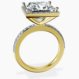 14kt Yellow Gold Lumina Halo Lab Diamond Eternity Ring side right image one