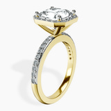 10kt Yellow Gold Lumina Halo Lab Diamond Eternity Ring standing product image one