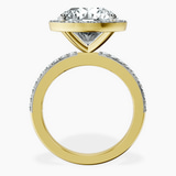 10kt Yellow Gold Lumina Halo Lab Diamond Eternity Ring side right image one