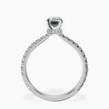 Platinum Myra Secret Halo Lab Diamond Ring side right image one