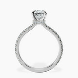 Platinum Myra Secret Halo Lab Diamond Ring side right image one