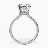 Platinum Myra Secret Halo Lab Diamond Ring side right image one