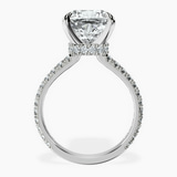 Platinum Myra Secret Halo Lab Diamond Ring side right image one