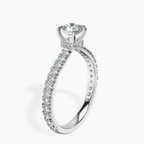 Platinum Myra Secret Halo Lab Diamond Ring standing product image one