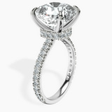 Platinum Myra Secret Halo Lab Diamond Ring standing product image one