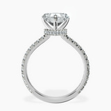 Platinum Chrissy Teigen Secret Halo Lab Diamond Ring side right image one