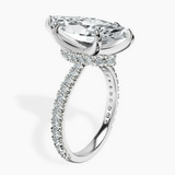 Platinum Myra Secret Halo Lab Diamond Ring standing product image one