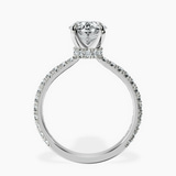 Platinum Myra Secret Halo Lab Diamond Ring side right image one
