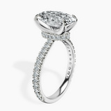 Platinum Myra Secret Halo Lab Diamond Ring standing product image one