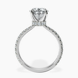 Platinum Myra Secret Halo Lab Diamond Ring side right image one