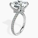 Platinum Myra Secret Halo Lab Diamond Ring standing product image one