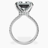 Platinum Myra Secret Halo Lab Diamond Ring side right image one