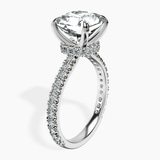 Platinum Myra Secret Halo Lab Diamond Ring standing product image one