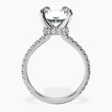 Platinum Myra Secret Halo Lab Diamond Ring side right image one