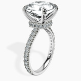 Platinum Myra Secret Halo Lab Diamond Ring standing product image one