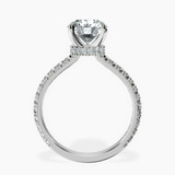 10kt White Gold Chrissy Teigen Secret Halo Lab Diamond Ring side right image one