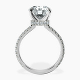 Platinum Myra Secret Halo Lab Diamond Ring side right image one