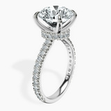 Platinum Myra Secret Halo Lab Diamond Ring standing product image one