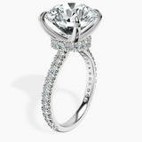Platinum Myra Secret Halo Lab Diamond Ring standing product image one