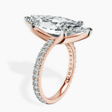 18kt Rose Gold Zoey Six Prong Eternity Lab Diamond Ring standing product image one