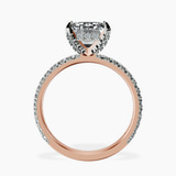 10kt Rose Gold Kylie Eternity Lab Diamond Ring side right image one