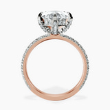 10kt Rose Gold Kylie Eternity Lab Diamond Ring side right image one