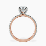 14kt Rose Gold Kylie Eternity Lab Diamond Ring side right image one