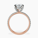 14kt Rose Gold Kylie Eternity Lab Diamond Ring side right image one