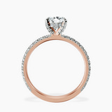 10kt Rose Gold Kylie Eternity Lab Diamond Ring side right image one