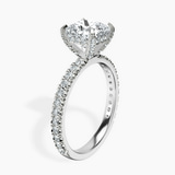 14kt White Gold Kylie Eternity Lab Diamond Ring standing product image one