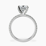 14kt White Gold Kylie Eternity Lab Diamond Ring side right image one
