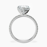 18kt White Gold Kylie Eternity Lab Diamond Ring side right image one