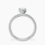 10kt White Gold Kylie Eternity Lab Diamond Ring side right image one