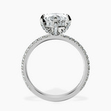 14kt White Gold Kylie Eternity Lab Diamond Ring side right image one