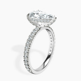 14kt White Gold Kylie Eternity Lab Diamond Ring standing product image one