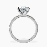 14kt White Gold Kylie Eternity Lab Diamond Ring side right image one