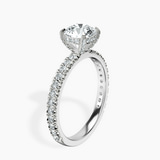 14kt White Gold Kylie Eternity Lab Diamond Ring standing product image one