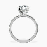 18kt White Gold Kylie Eternity Lab Diamond Ring side right image one