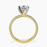 18kt Yellow Gold Kylie Eternity Lab Diamond Ring side right image one