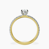 18kt Yellow Gold Kylie Eternity Lab Diamond Ring side right image one