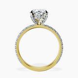 18kt Yellow Gold Kylie Eternity Lab Diamond Ring side right image one