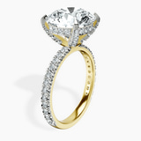 18kt Yellow Gold Kylie Eternity Lab Diamond Ring standing product image one