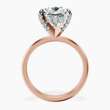 18kt Rose Gold Lyla Hidden Accents Solitaire Lab Diamond Ring side right image one