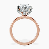 14kt Rose Gold Lyla Hidden Accents Solitaire Lab Diamond Ring side right image one