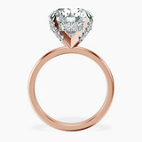 14kt Rose Gold Lyla Hidden Accents Solitaire Lab Diamond Ring side right image one